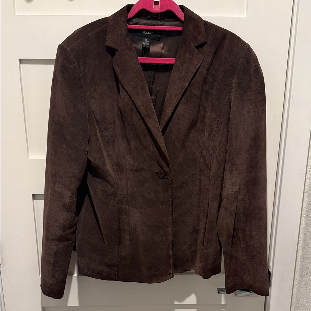 Alfani Suede Brown Jacket